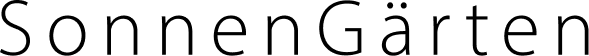 Schriftzug SonnenGärten_Reihenhäuser in Groß-Buchholz