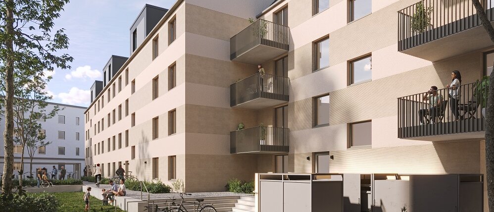 Gartenansicht Eigentumswohnung als Kapitalanlage kaufen vom Gundlach Bauträger